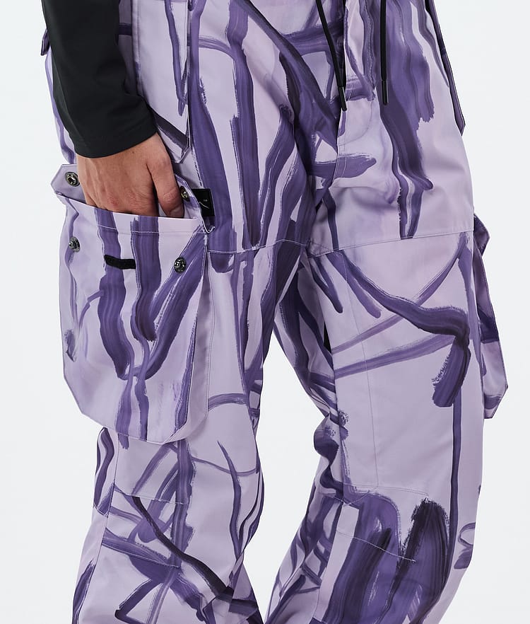 Dope Iconic W Snowboardbyxa Dam Scribble Purple, Bild 6 av 7