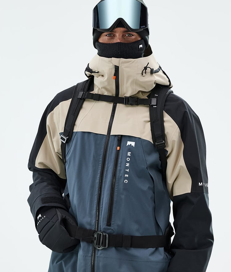 Montec Oracle Snowboardjacka Herr Sand/Black/Metal Blue, Bild 2 av 10