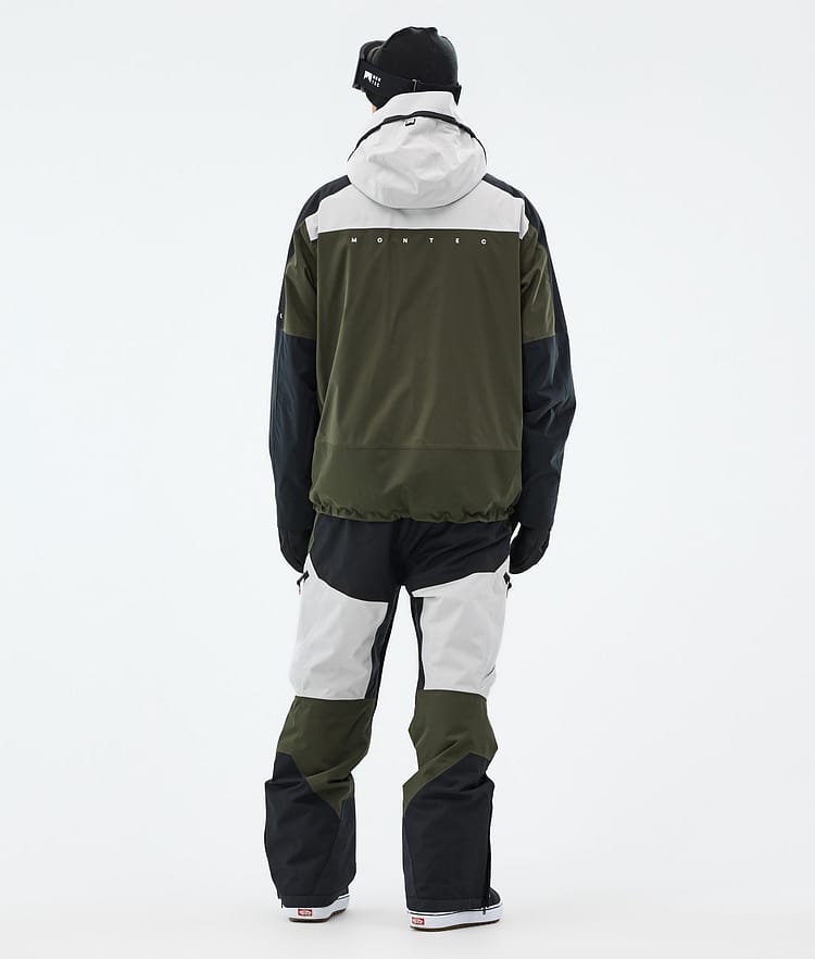 Montec Oracle Snowboardjacka Herr Light Grey/Black/Olive Green, Bild 5 av 10