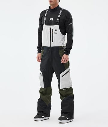 Montec Dozer Snowboardbyxa Man Light Grey/Black/Olive Green