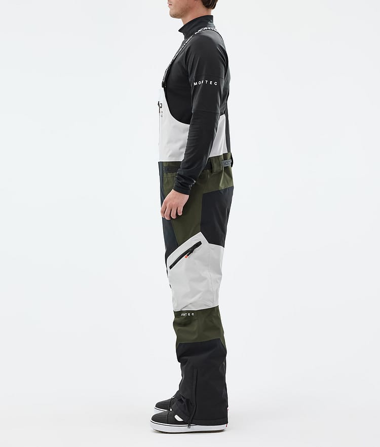 Montec Dozer Snowboardbyxa Herr Light Grey/Black/Olive Green, Bild 2 av 6
