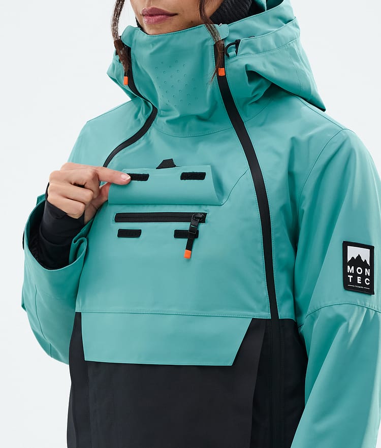 Montec Doom W Snowboardjacka Dam Turquoise/Black, Bild 10 av 11
