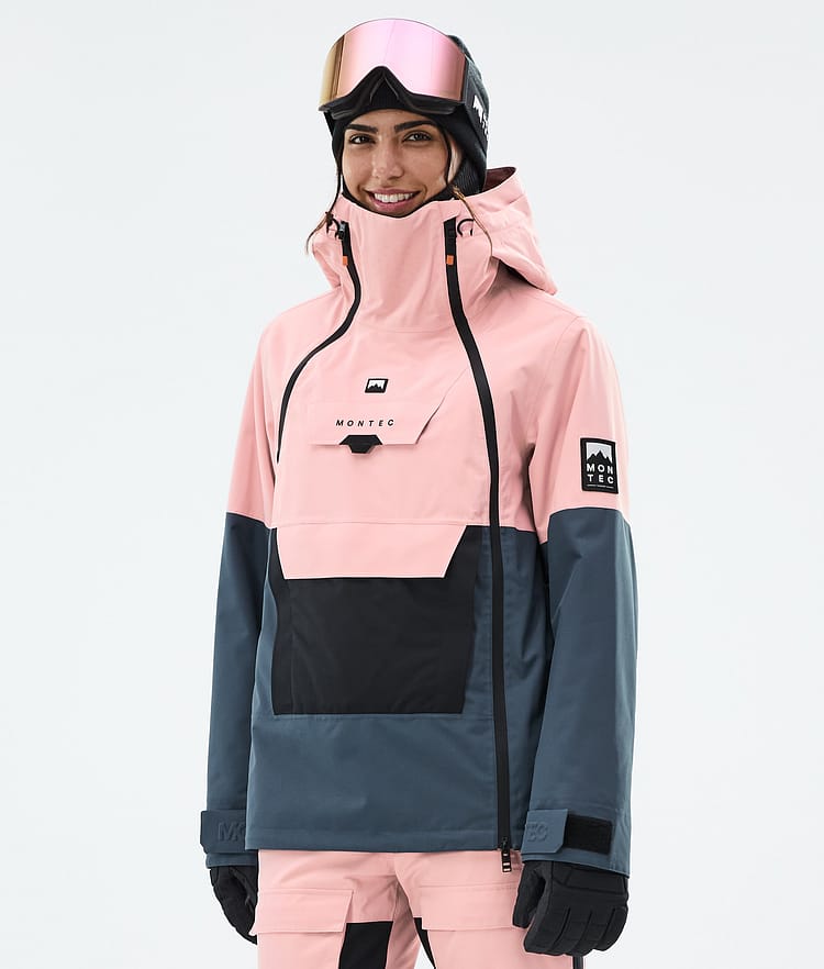 Montec Doom W Snowboardjacka Dam Soft Pink/Black/Metal Blue, Bild 1 av 11
