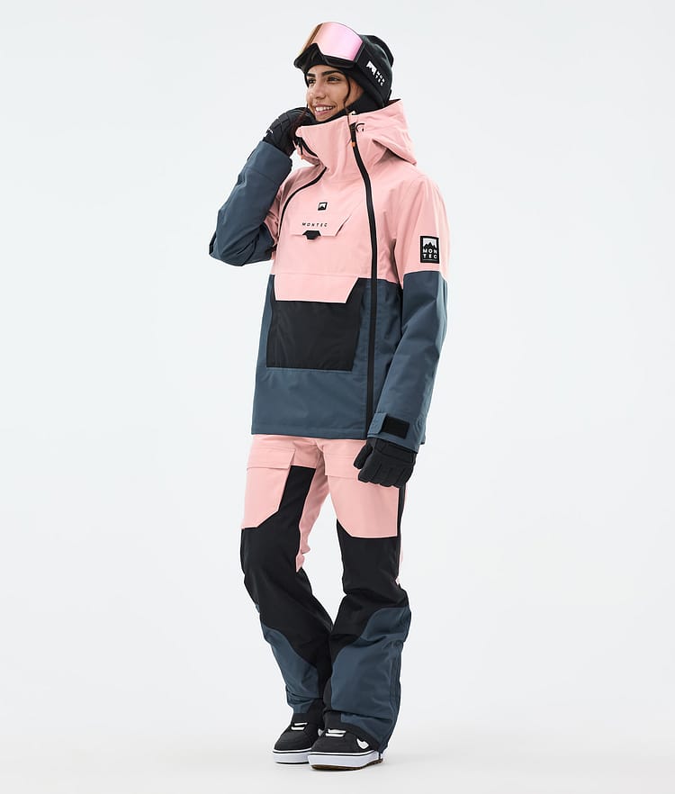 Montec Doom W Snowboardjacka Dam Soft Pink/Black/Metal Blue, Bild 3 av 11
