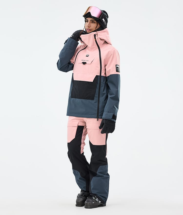 Montec Doom W Skidjacka Dam Soft Pink/Black/Metal Blue, Bild 3 av 11