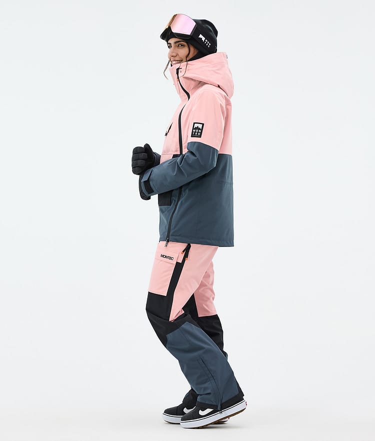 Montec Doom W Snowboardjacka Dam Soft Pink/Black/Metal Blue, Bild 4 av 11