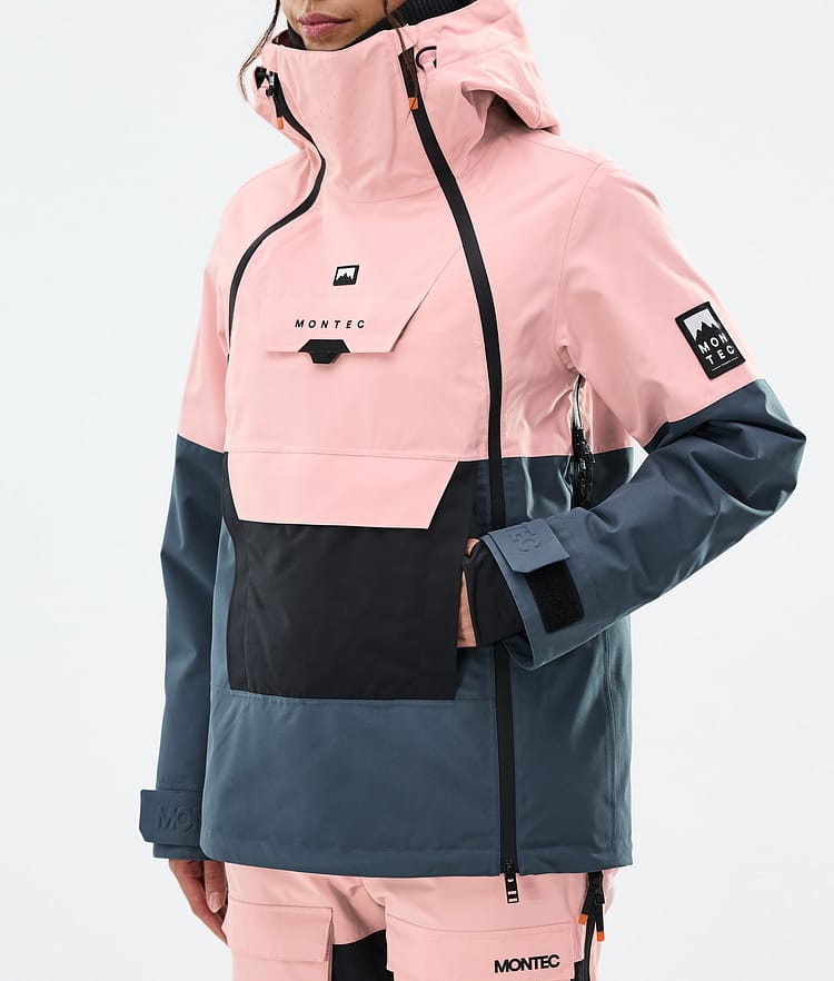 Montec Doom W Snowboardjacka Dam Soft Pink/Black/Metal Blue, Bild 8 av 11