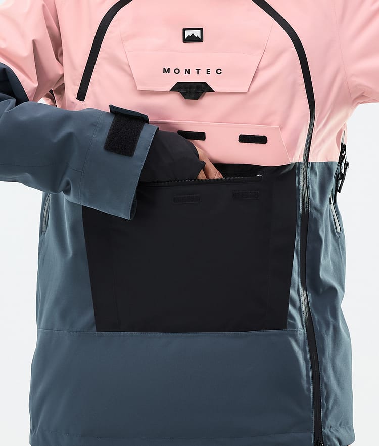 Montec Doom W Snowboardjacka Dam Soft Pink/Black/Metal Blue, Bild 9 av 11