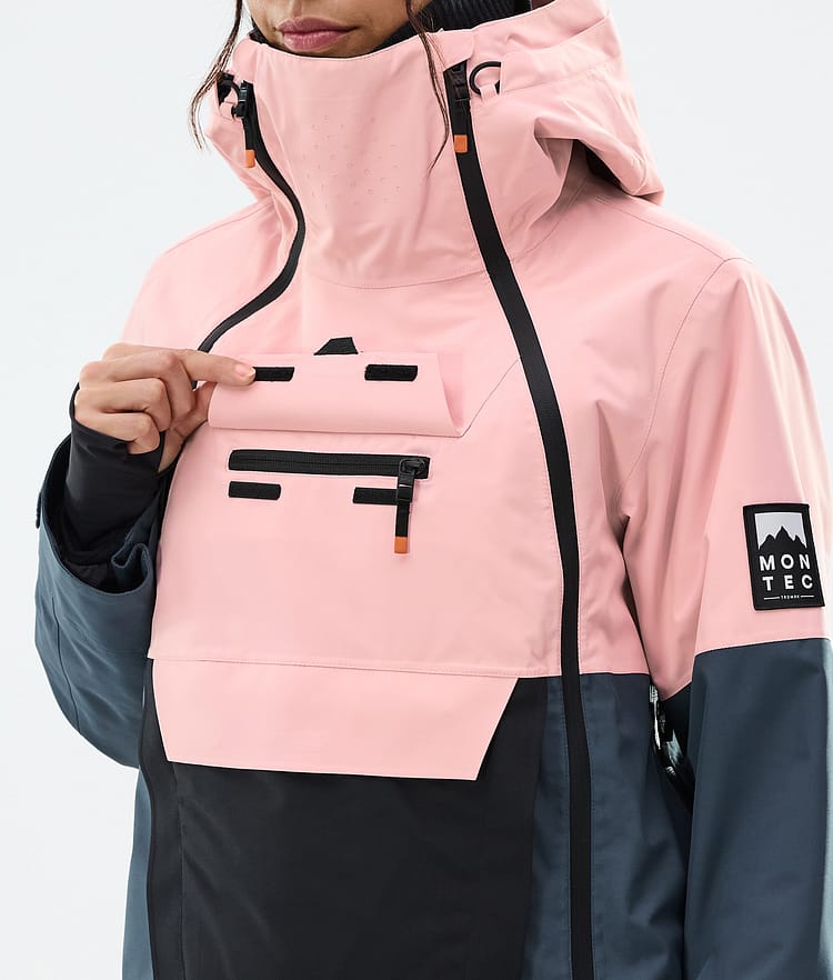 Montec Doom W Snowboardjacka Dam Soft Pink/Black/Metal Blue, Bild 10 av 11