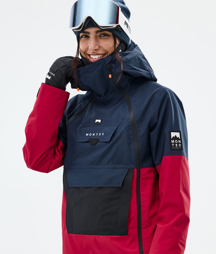 Montec Doom W Snowboardjacka Dam Dark Blue/Black/Deep Red, Bild 2 av 11