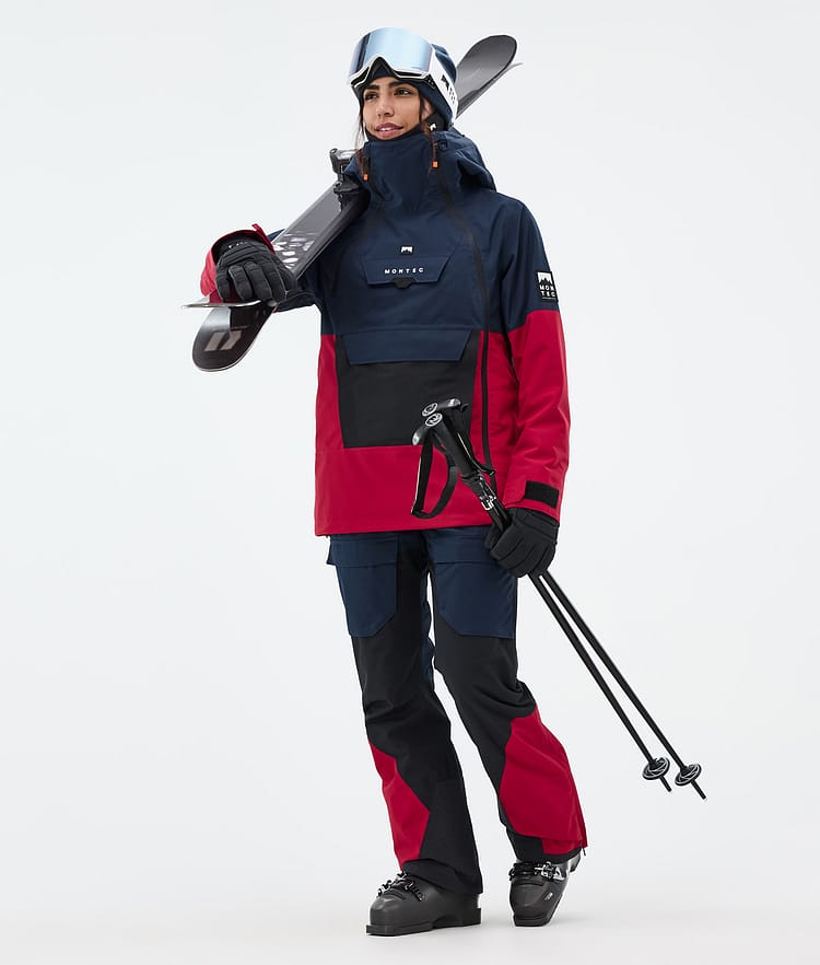 Montec Doom W Skidjacka Dam Dark Blue/Black/Deep Red, Bild 3 av 11