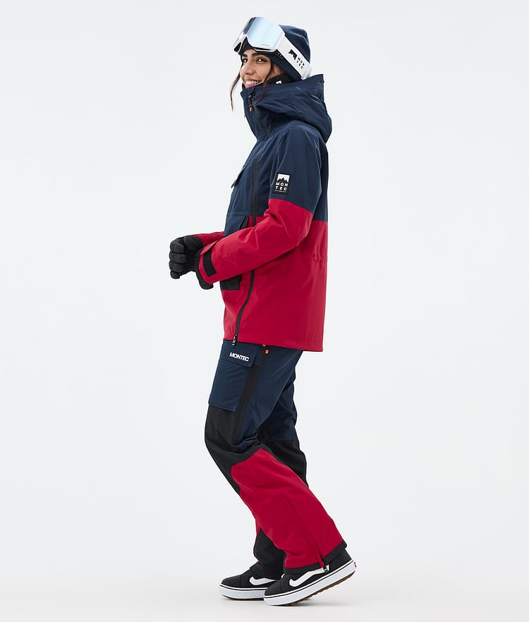 Montec Doom W Snowboardjacka Dam Dark Blue/Black/Deep Red, Bild 4 av 11