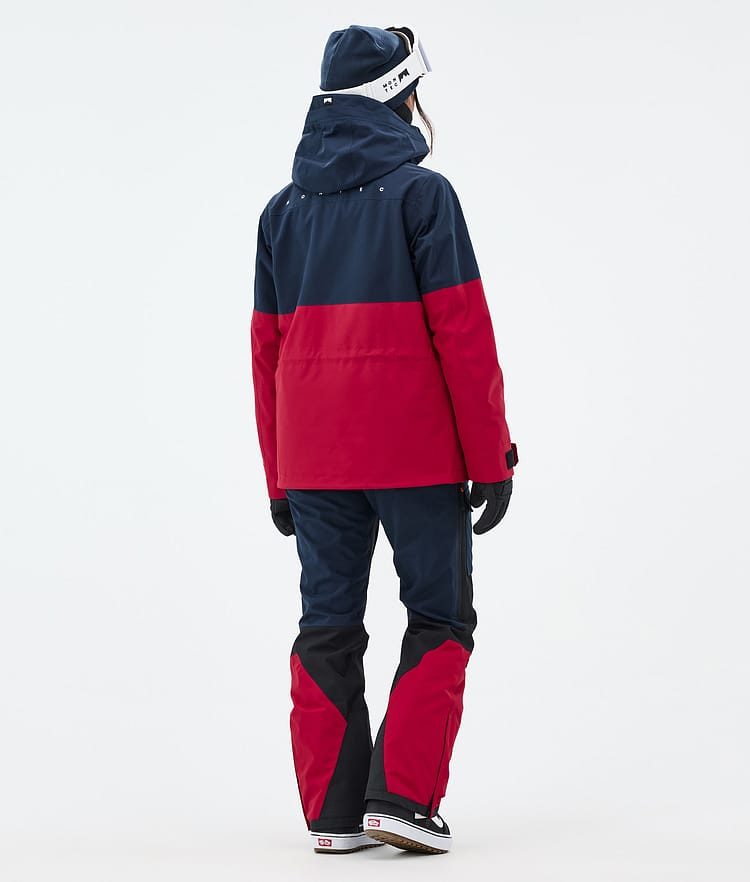 Montec Doom W Snowboardjacka Dam Dark Blue/Black/Deep Red, Bild 5 av 11