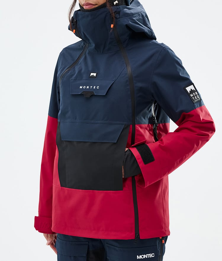 Montec Doom W Snowboardjacka Dam Dark Blue/Black/Deep Red, Bild 8 av 11