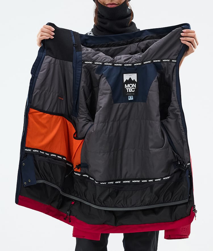Montec Doom W Snowboardjacka Dam Dark Blue/Black/Deep Red, Bild 11 av 11
