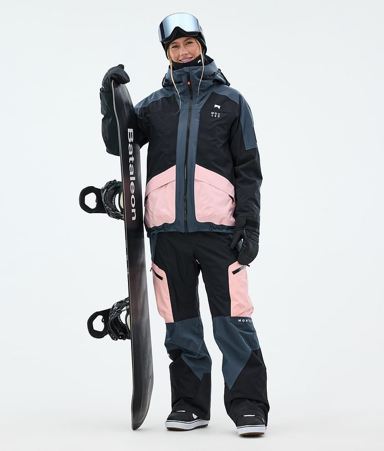 Montec Morpheus W Snowboardjacka Dam Metal Blue/Black/Soft Pink, Bild 3 av 10