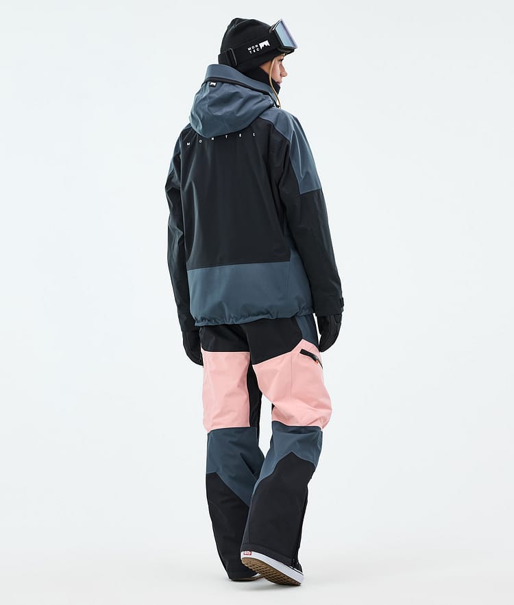 Montec Morpheus W Snowboardjacka Dam Metal Blue/Black/Soft Pink, Bild 5 av 10