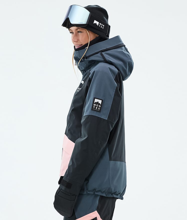 Montec Morpheus W Snowboardjacka Dam Metal Blue/Black/Soft Pink, Bild 6 av 10
