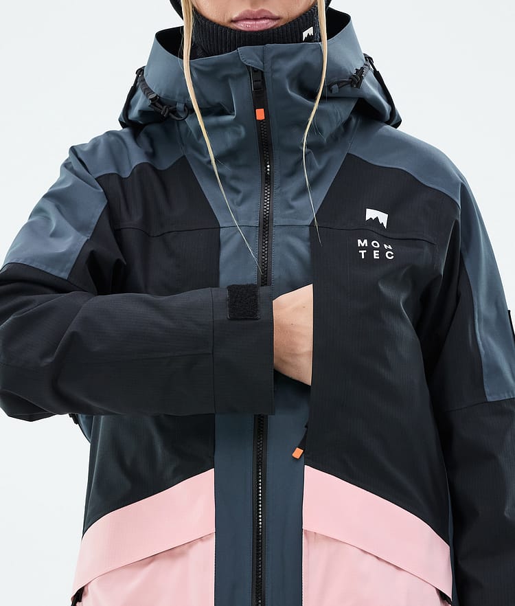 Montec Morpheus W Snowboardjacka Dam Metal Blue/Black/Soft Pink, Bild 9 av 10