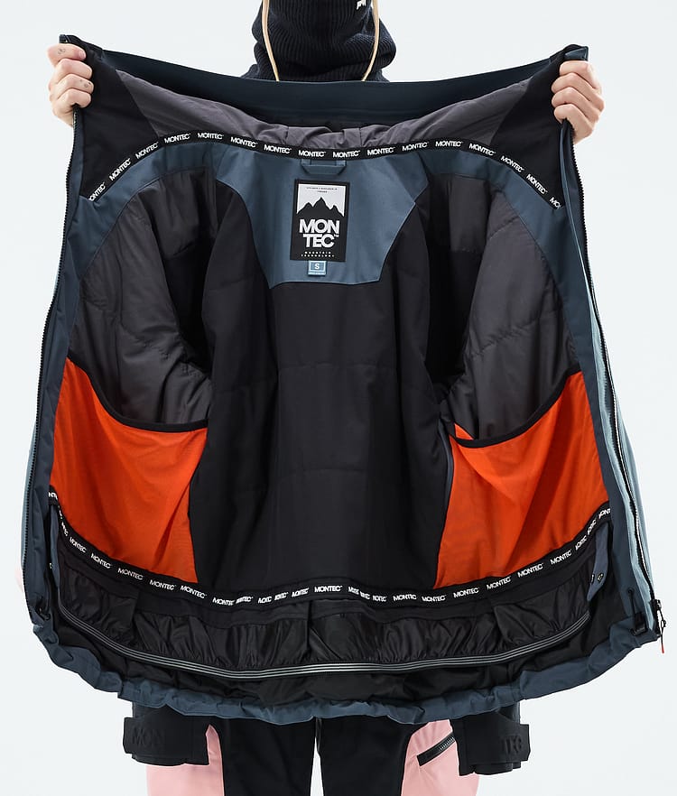 Montec Morpheus W Snowboardjacka Dam Metal Blue/Black/Soft Pink, Bild 10 av 10