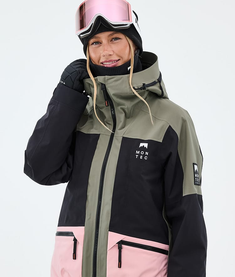 Montec Morpheus W Snowboardjacka Dam Greenish/Black/Soft Pink, Image 4 of 9