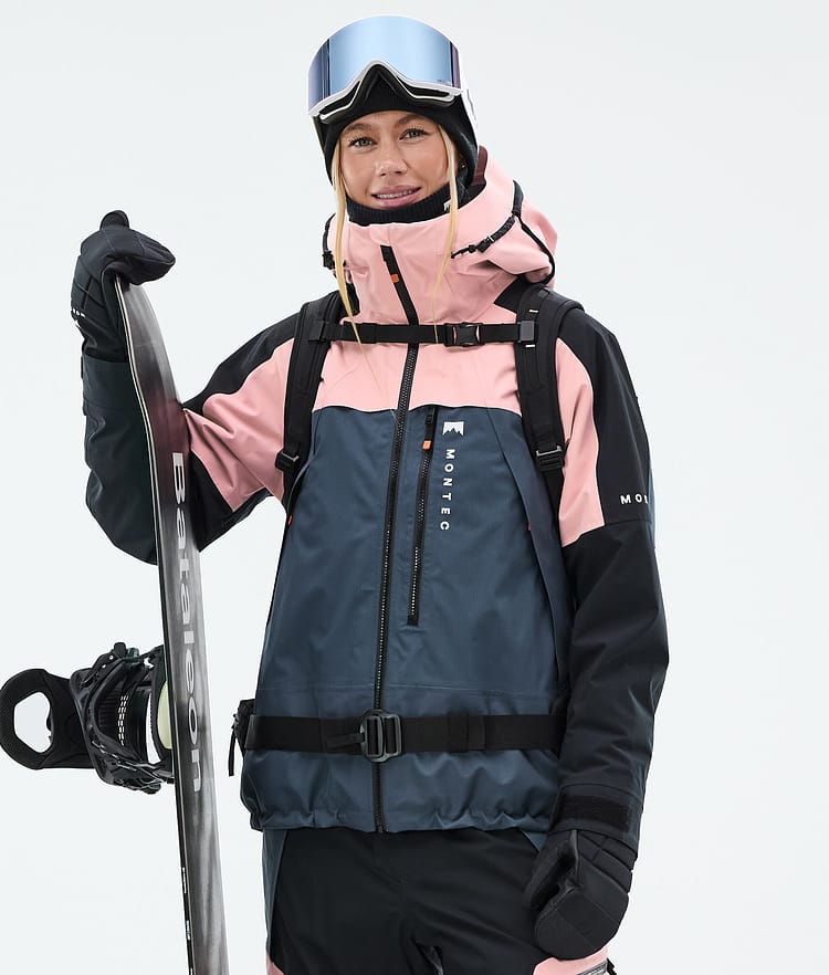 Montec Oracle W Snowboardjacka Dam Soft Pink/Black/Metal Blue, Bild 1 av 10