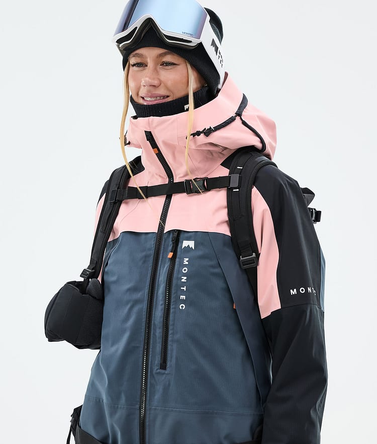 Montec Oracle W Skidjacka Dam Soft Pink/Black/Metal Blue, Bild 2 av 10
