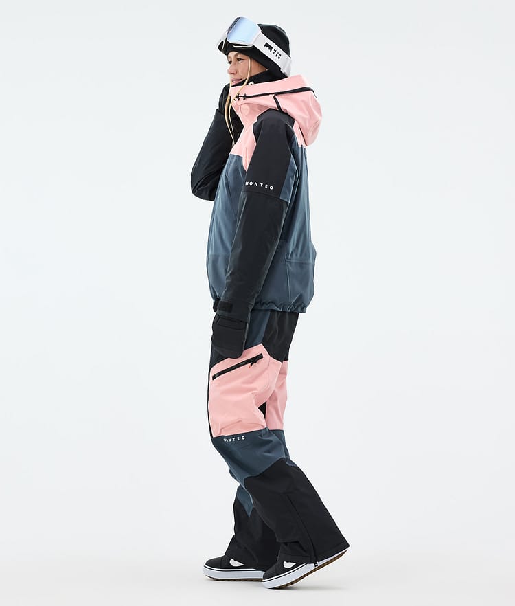 Montec Oracle W Snowboardjacka Dam Soft Pink/Black/Metal Blue, Bild 4 av 10