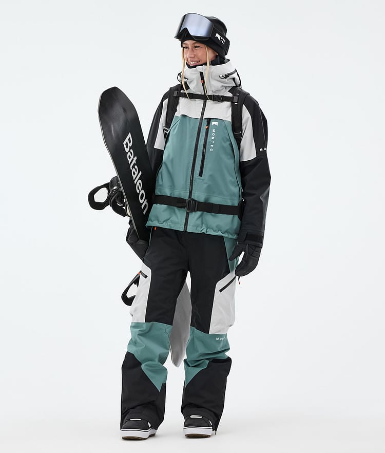 Montec Oracle W Snowboardjacka Dam Light Grey/Black/Atlantic, Bild 3 av 10