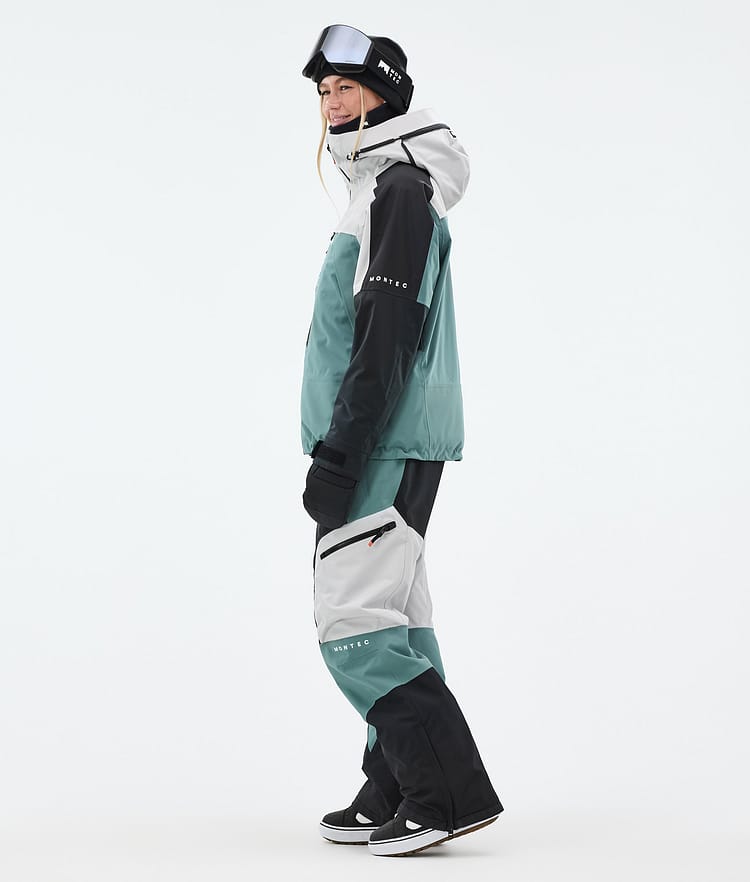 Montec Oracle W Snowboardjacka Dam Light Grey/Black/Atlantic, Bild 4 av 10