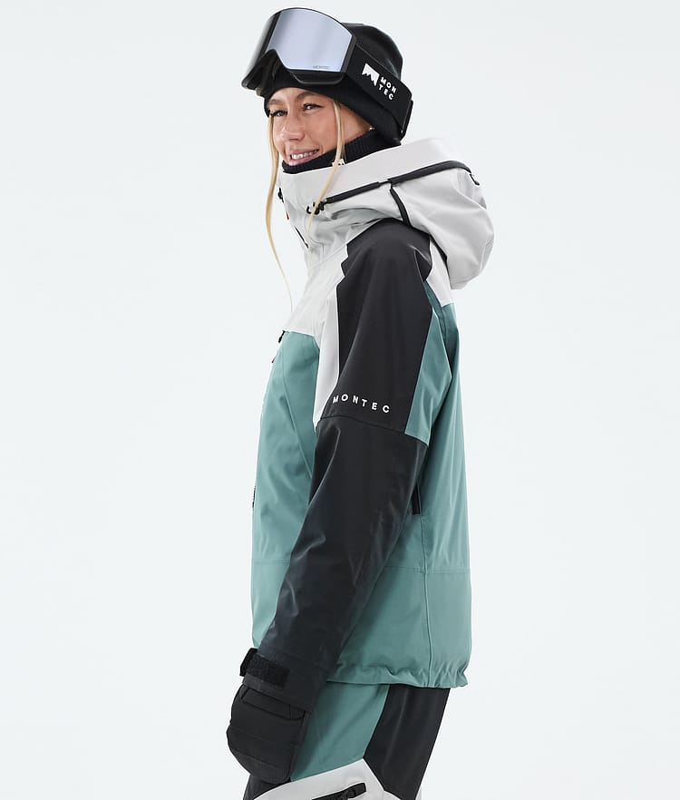Montec Oracle W Snowboardjacka Dam Light Grey/Black/Atlantic, Bild 6 av 10