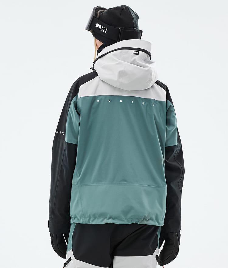 Montec Oracle W Snowboardjacka Dam Light Grey/Black/Atlantic, Bild 7 av 10