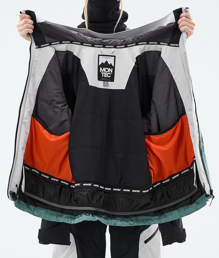 Montec Oracle W Snowboardjacka Dam Light Grey/Black/Atlantic, Bild 10 av 10