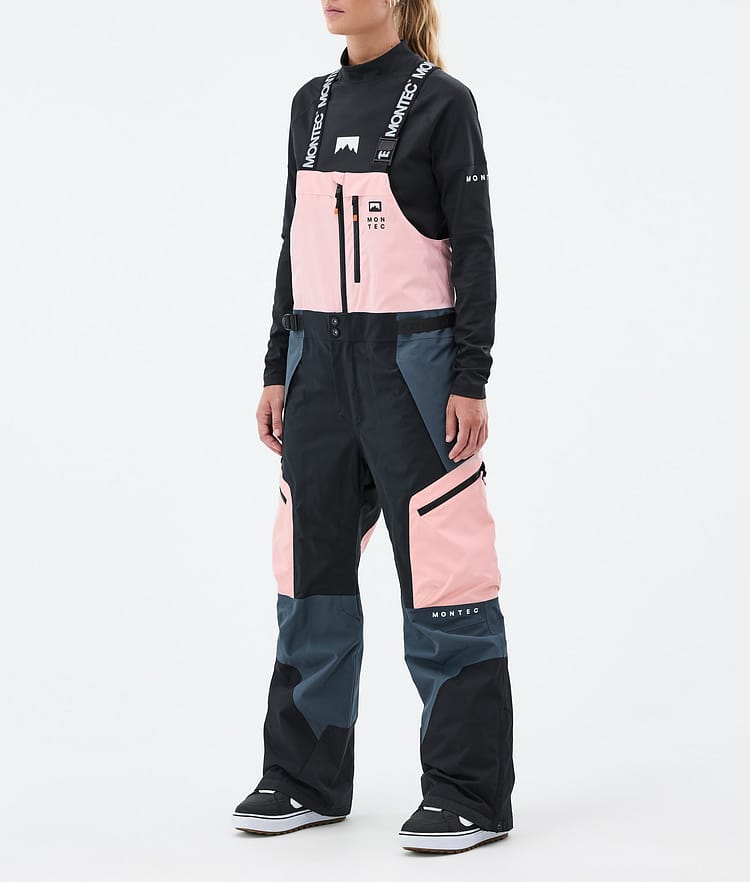 Montec Dozer W Snowboardbyxa Dam Soft Pink/Black/Metal Blue, Bild 1 av 6