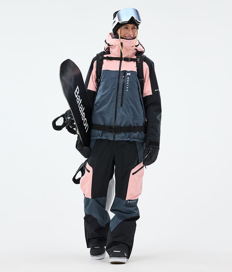 Montec Dozer W Snowboardbyxa Dam Soft Pink/Black/Metal Blue, Bild 2 av 7