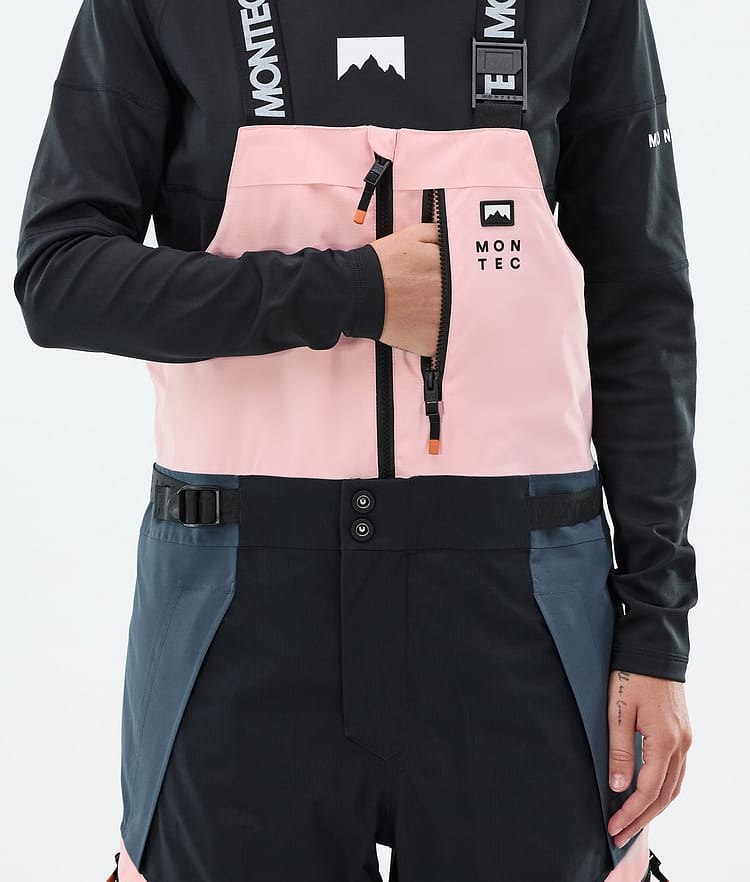 Montec Dozer W Snowboardbyxa Dam Soft Pink/Black/Metal Blue, Bild 5 av 6