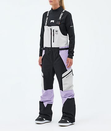 Montec Dozer W Snowboardbyxa Light Grey/Black/Faded Violet
