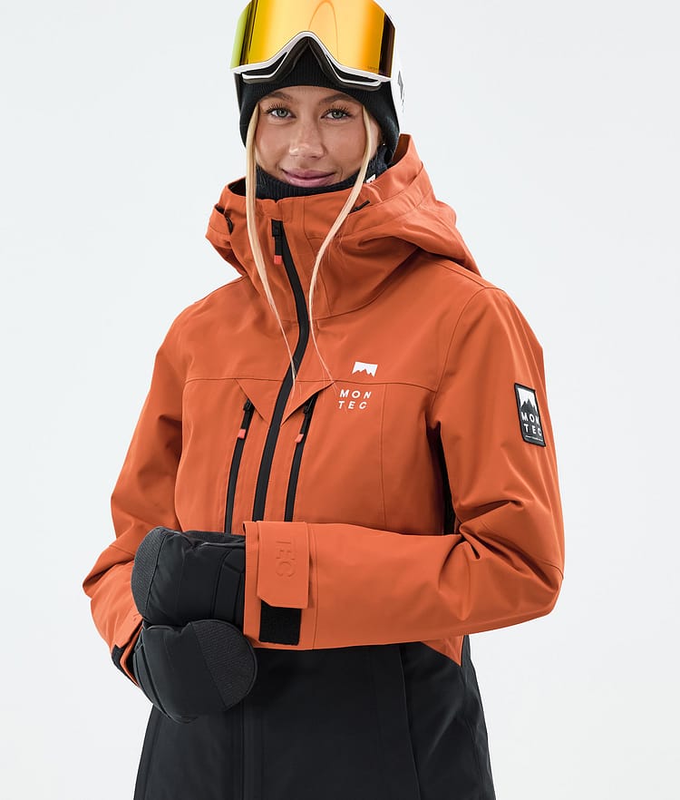 Montec Moss W Snowboardjacka Dam Burned Orange/Black, Bild 2 av 10