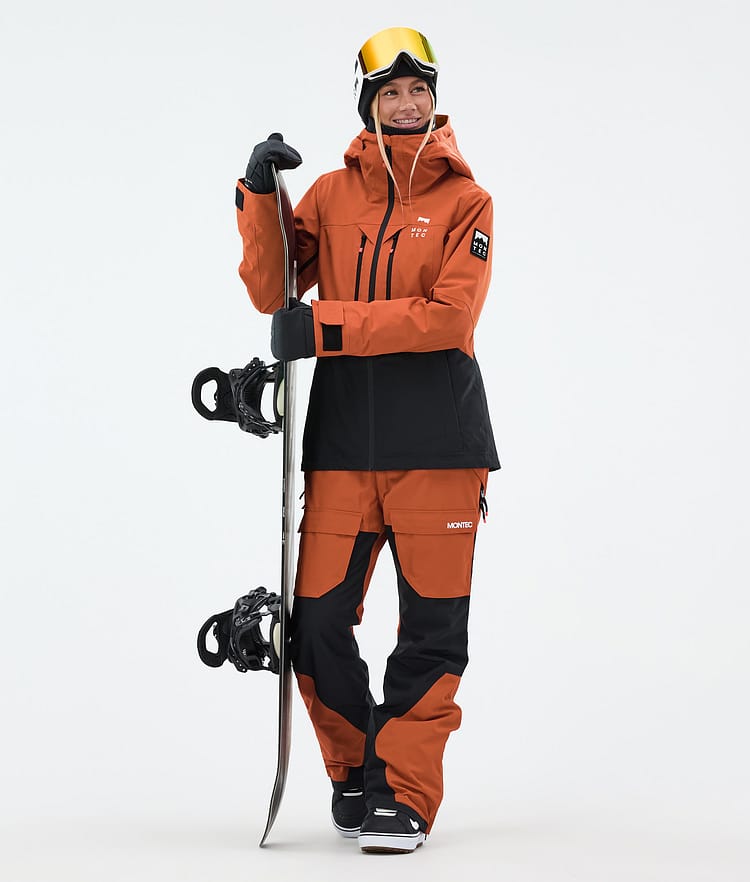 Montec Moss W Snowboardjacka Dam Burned Orange/Black, Bild 3 av 10