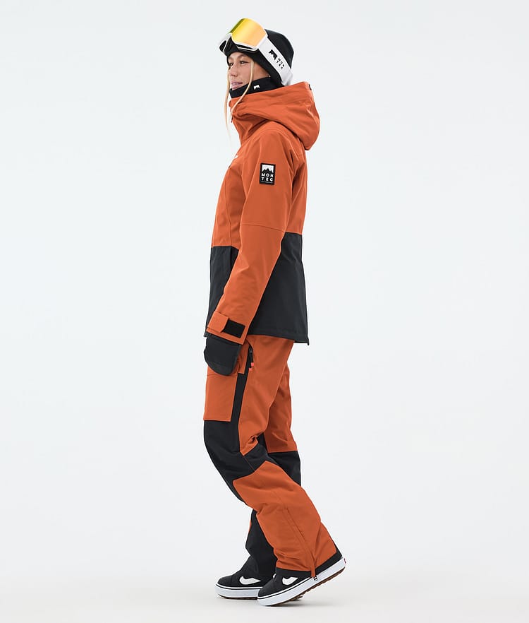 Montec Moss W Snowboardjacka Dam Burned Orange/Black, Bild 4 av 10