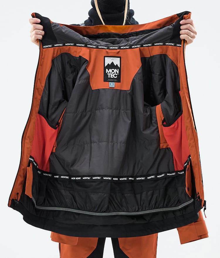 Montec Moss W Snowboardjacka Dam Burned Orange/Black, Bild 10 av 10