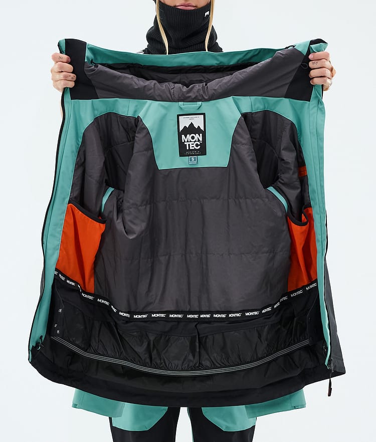 Montec Moss W Snowboardjacka Dam Turquoise/Black, Image 9 of 9