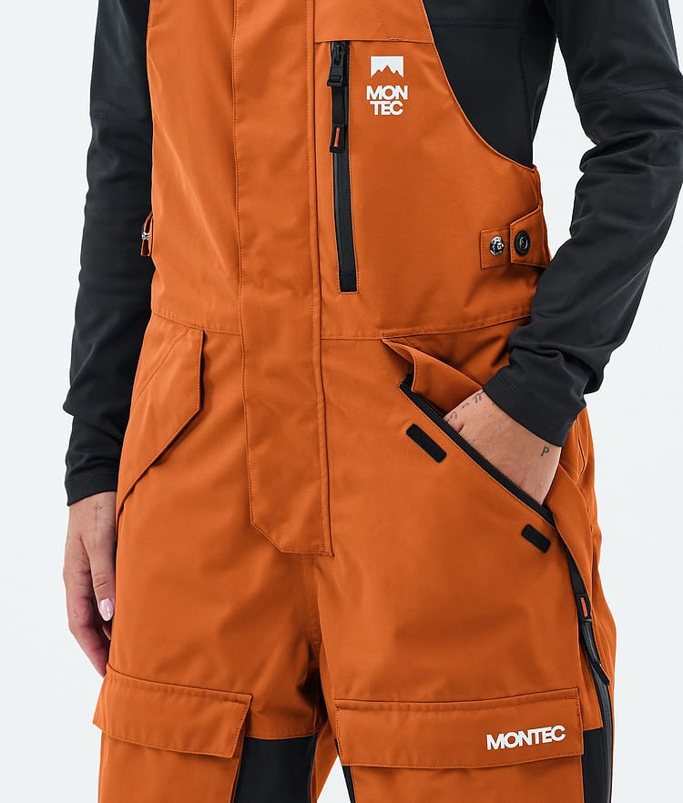 Montec Fawk W Snowboardbyxa Dam Burned Orange/Black, Image 5 of 7