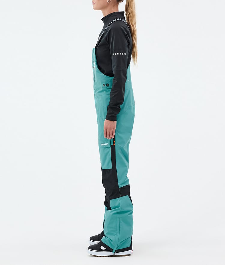 Montec Fawk W Snowboardbyxa Dam Turquoise/Black, Bild 3 av 7