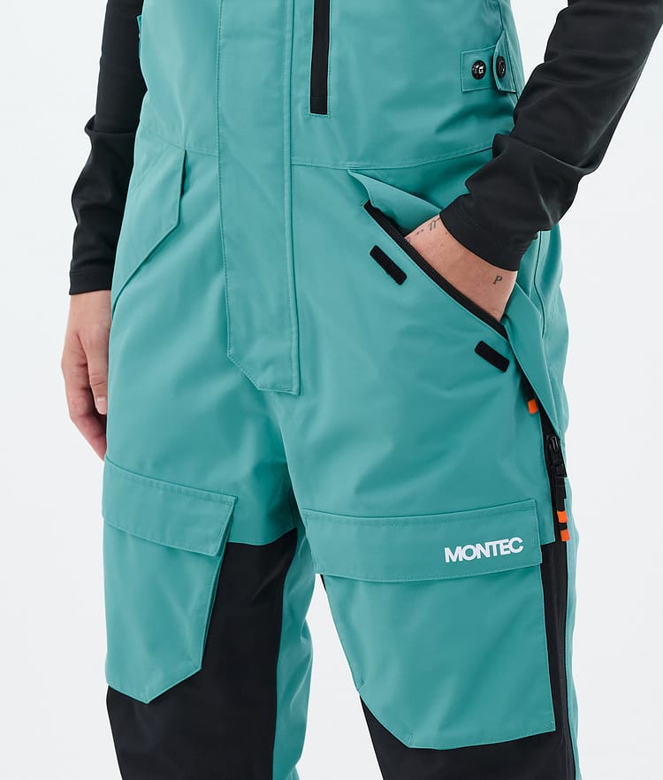 Montec Fawk W Snowboardbyxa Dam Turquoise/Black, Bild 5 av 7