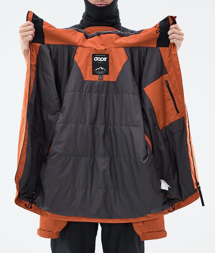 Dope Spartan Snowboardjacka Herr Burned Orange, Bild 9 av 9