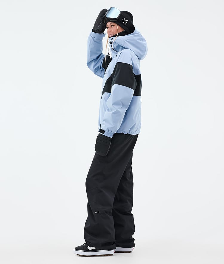 Dope Spartan W Snowboardjacka Dam Spike Light Blue/Black, Bild 3 av 8