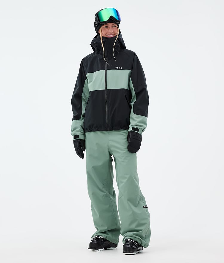 Dope Spartan W Skidjacka Dam Stripe Black/Faded Green, Bild 2 av 8