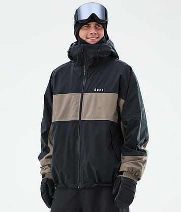 Dope Spartan Snowboardjacka Stripe Black/Walnut