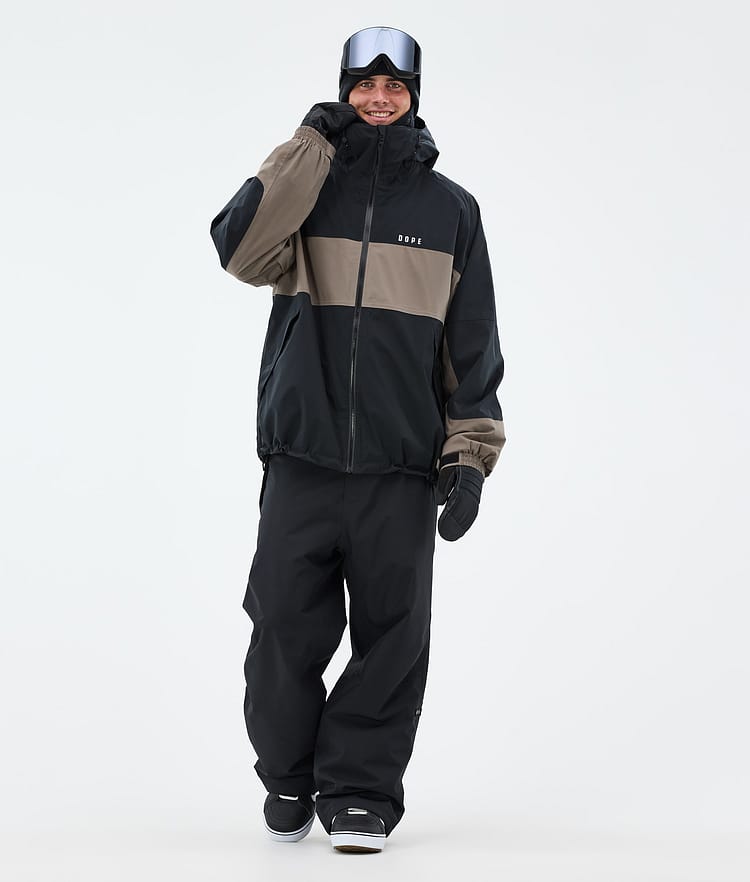 Dope Spartan Snowboardjacka Herr Stripe Black/Walnut, Bild 2 av 8